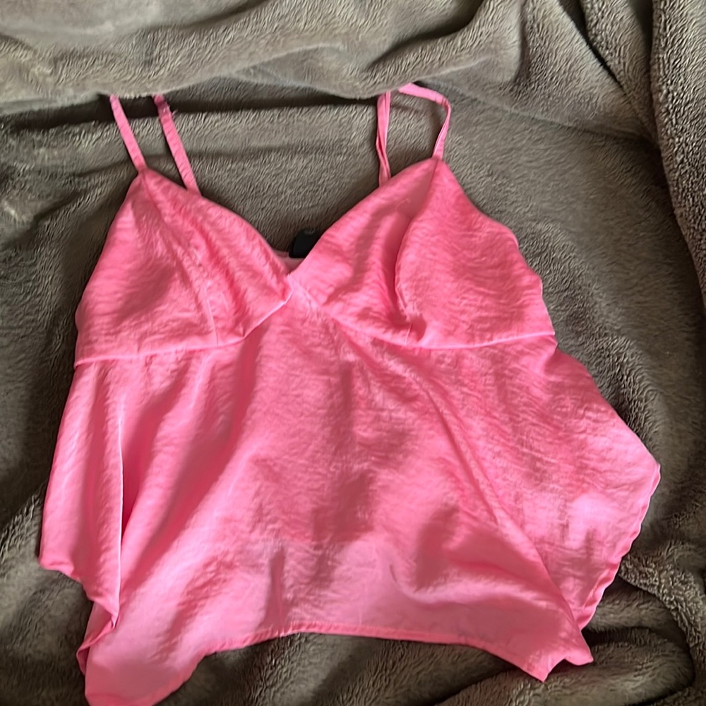 Hot pink tank top/shirt adjustable